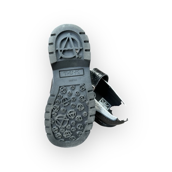 NWOB TUK MARY JANE BLK LEATHER & BLK/WHT LEATHER - Picture 2 of 4